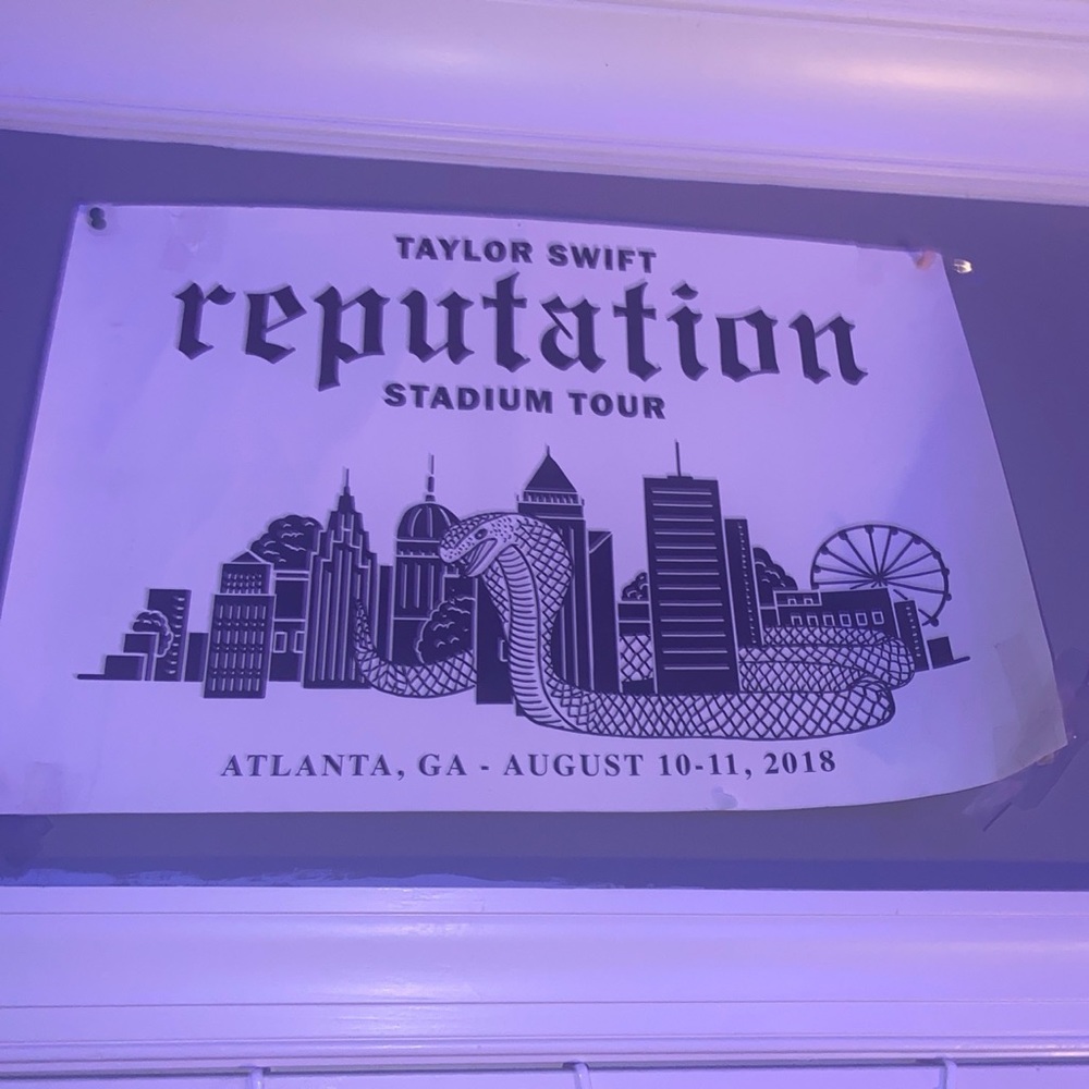 RARE Taylor swift reputation Atlanta poster